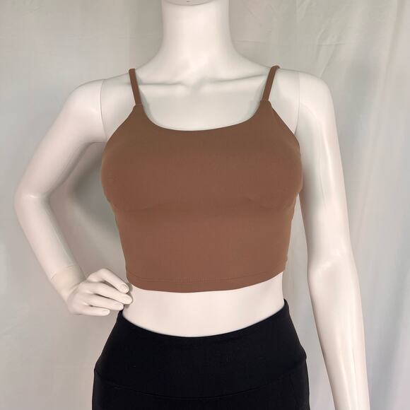 Avia Brown Long Line Sports Bra Small - Picture 1 of 6